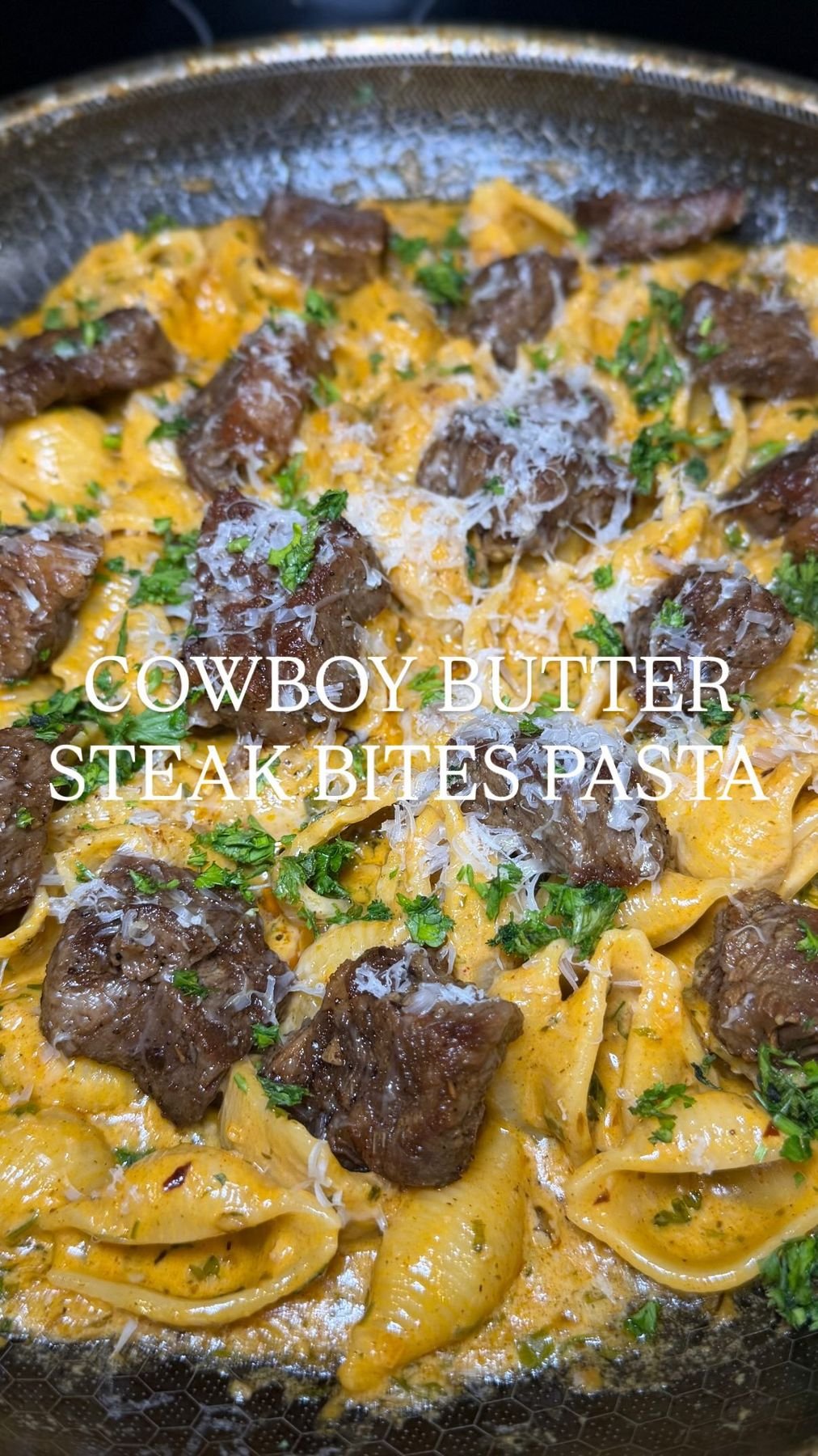 Cowboy Butter Steak Bites Pasta