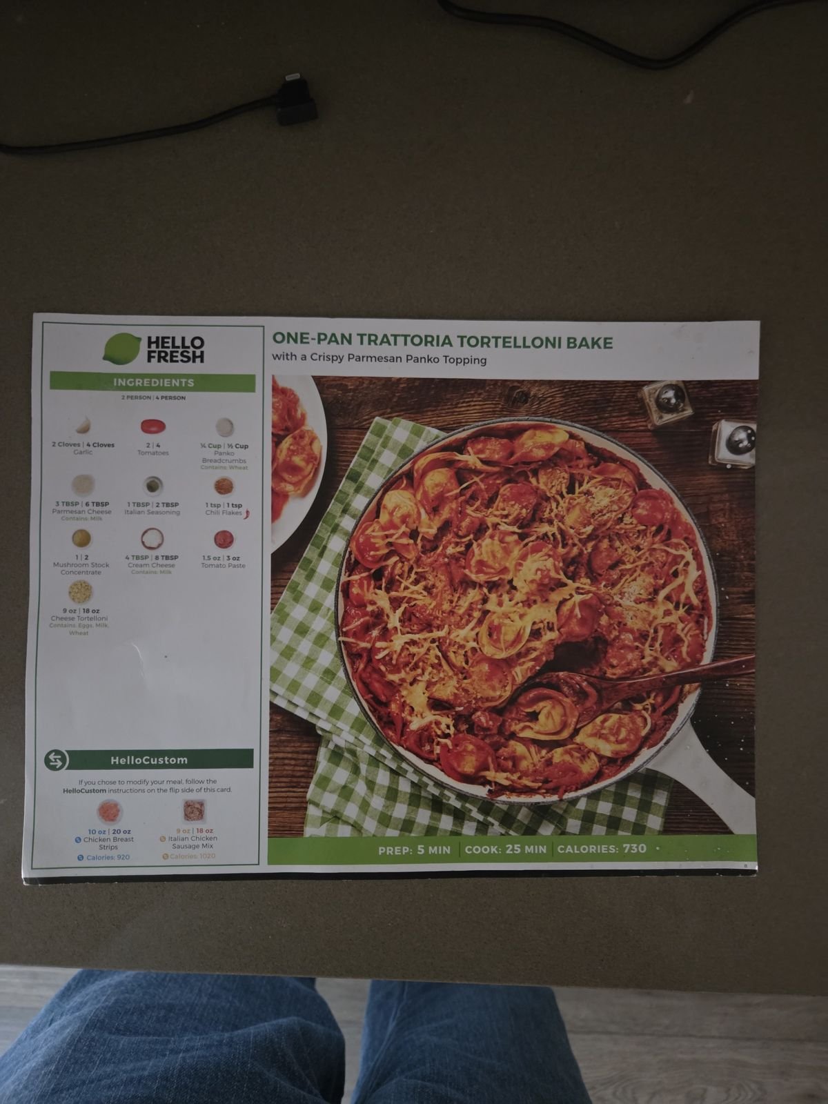 One-Pan Trattoria Tortelloni Bake