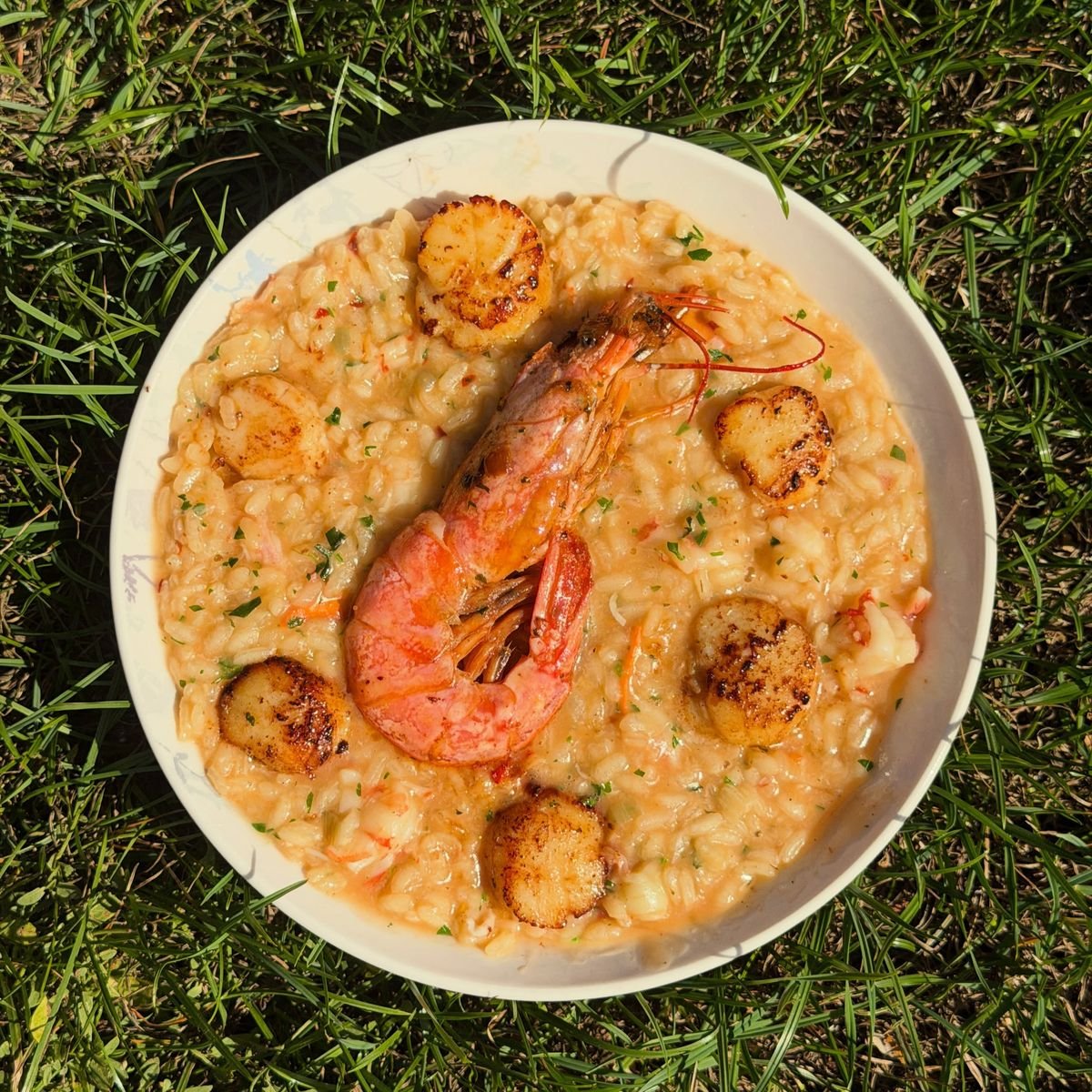 Seafood Risotto with Lobster, Prawns and Scallops