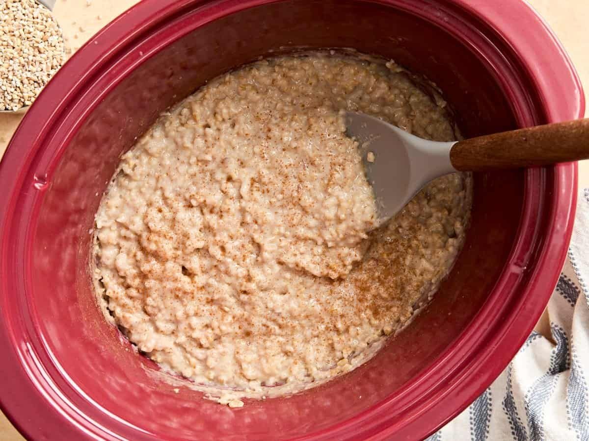 Slow Cooker Steel Cut Oatmeal